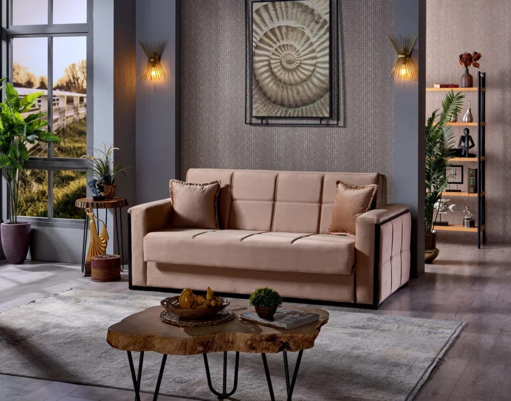 Extendable sofa with 3 places from Athens type beds