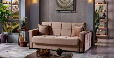 Extendable sofa with 3 places from Athens type beds