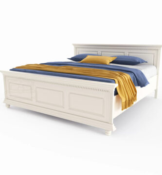 Pat Luxus Solid White Wood 140x200 - Sleep