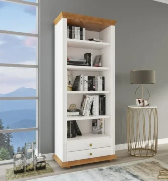 Massive wooden library