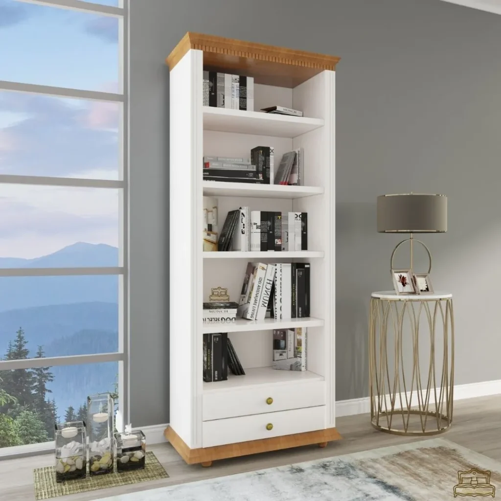 Massive wooden library