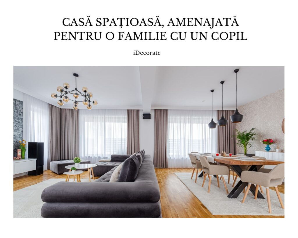 Our work: spacious house, organized for a family with a child